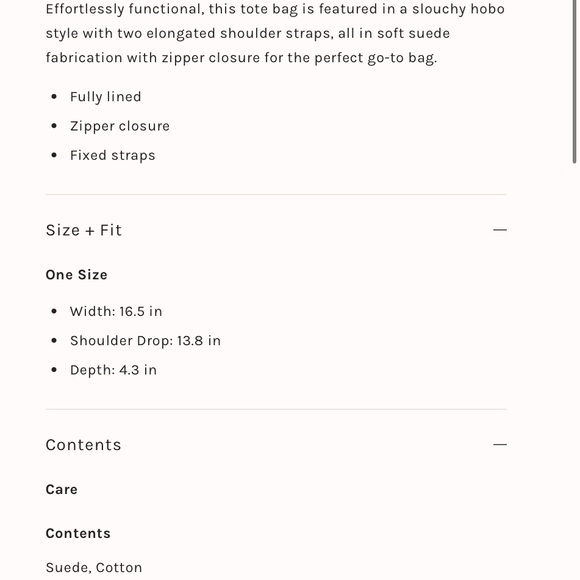 NWT Free People Roma Suede Shoulder Tote Bag - Picture 7 of 9